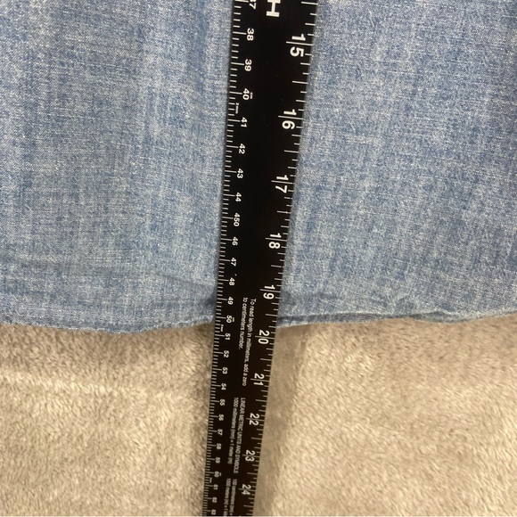 Ralph Lauren Denim Chambray Shirt Boys Sz 6 Long Sleeve Pony Logo Preppy Button - Picture 7 of 11